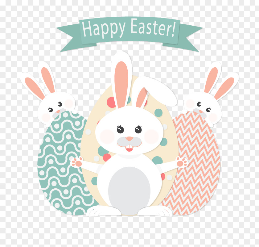Vector Easter Bunny Rabbit Euclidean Egg PNG