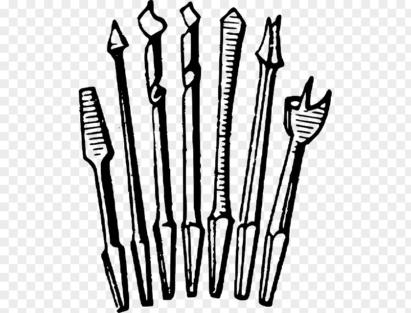 Woodworker Augers Drill Bit Tool Clip Art PNG