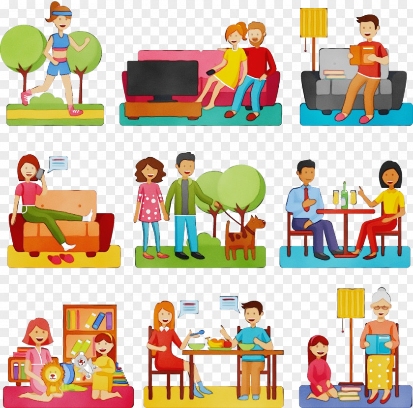 Child Sharing Toy Play Playset PNG