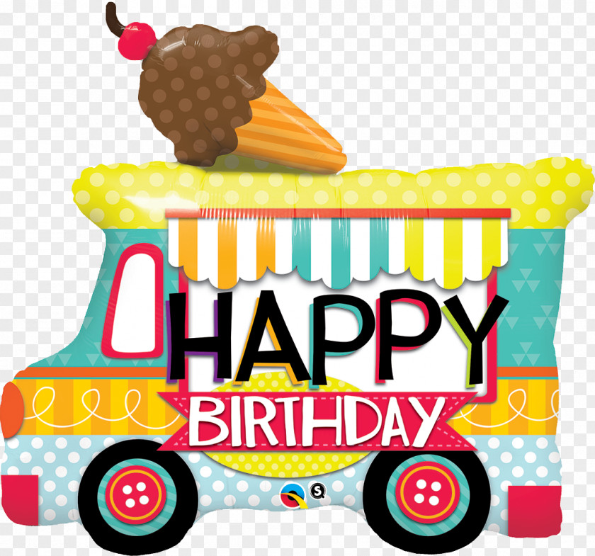 Ice Cream Cones Sundae Birthday Party PNG