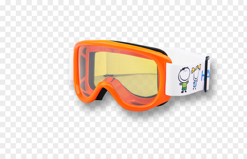 Orange Polaroid Snap Goggles Hatchey Glasses Product Design PNG