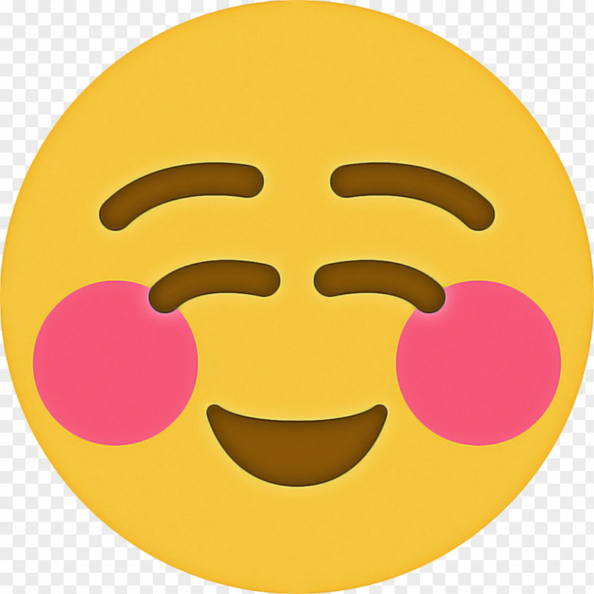 Oval Happy Face Emoji PNG