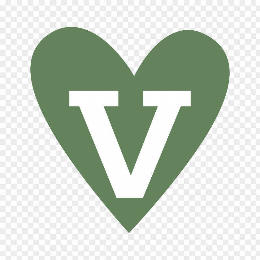 Vegan Logo Heart Font PNG