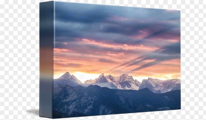 Mountain Sunset Longs Peak Continental Divide Of The Americas Mount Scenery X48 PNG