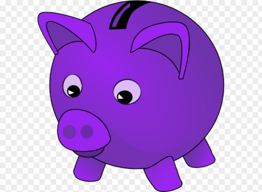 Piggy Bank Saving Money Clip Art PNG