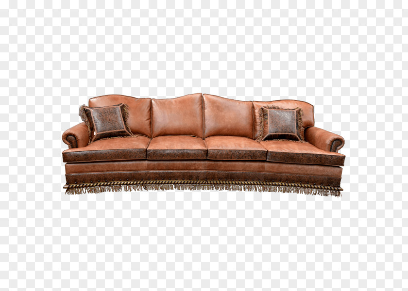 Practical Wooden Tub Loveseat Couch Leather PNG