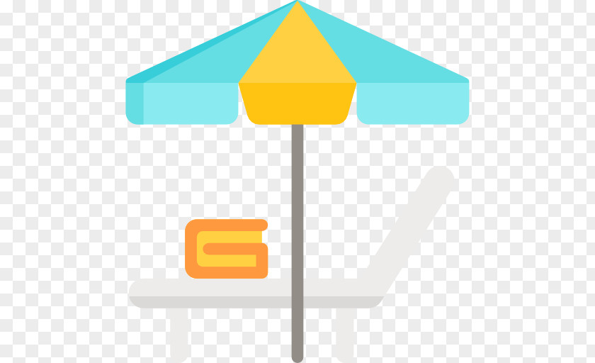 Beach Umbrella Angle Yellow PNG