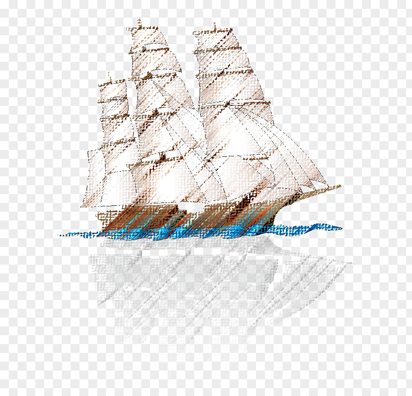 Brigantine Clipper Barque Schooner PNG