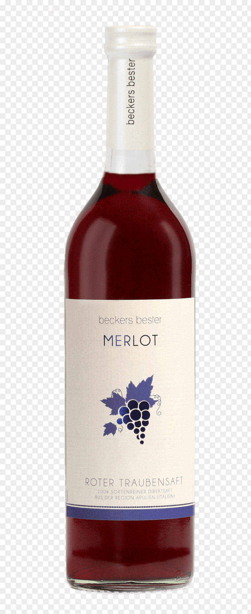 Red Grape Juice Merlot Wine Liqueur Beckers Bester GmbH PNG