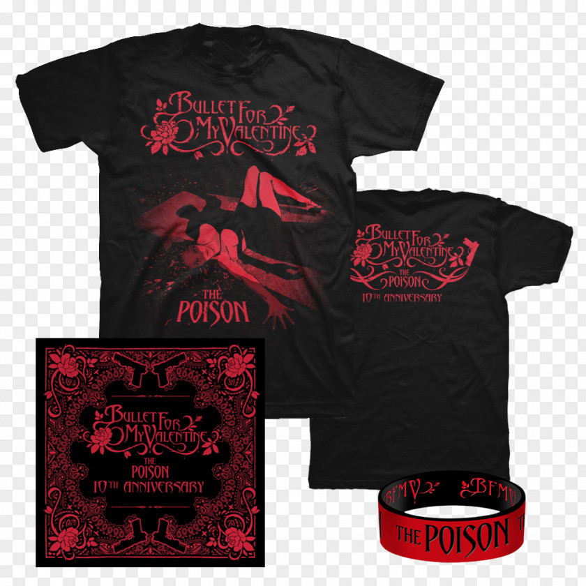 T-shirt Bullet For My Valentine The Poison Venom Heavy Metal PNG