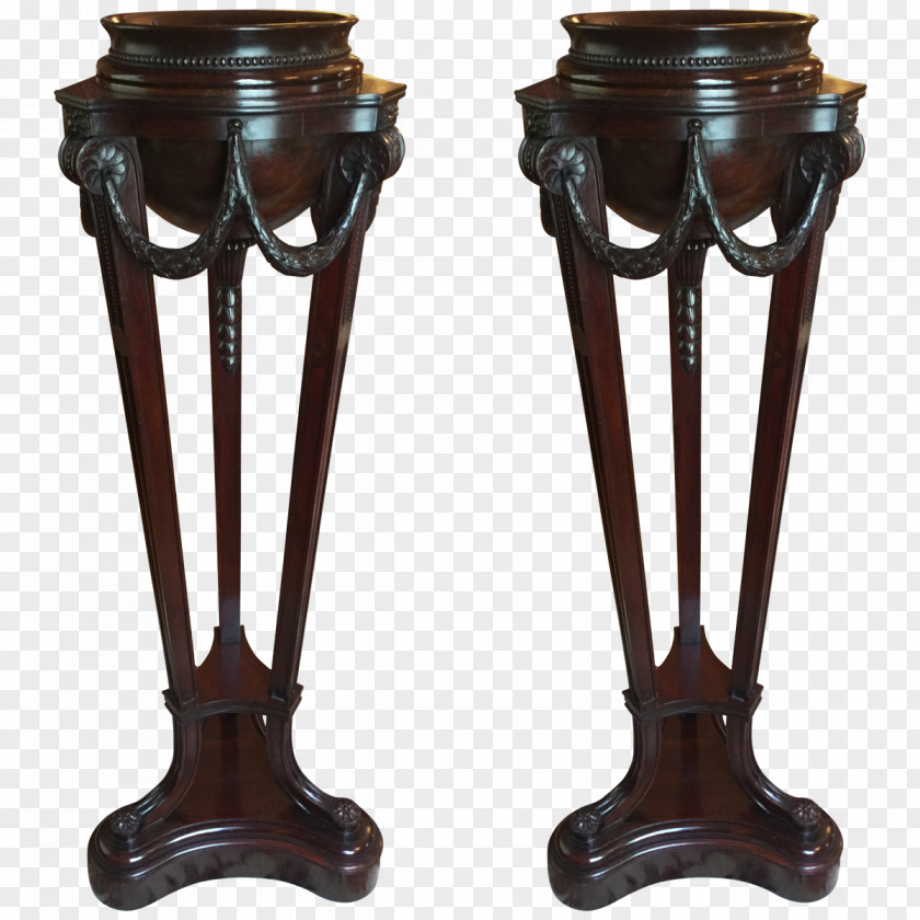 Mahogany Antique Table Pedestal Furniture PNG