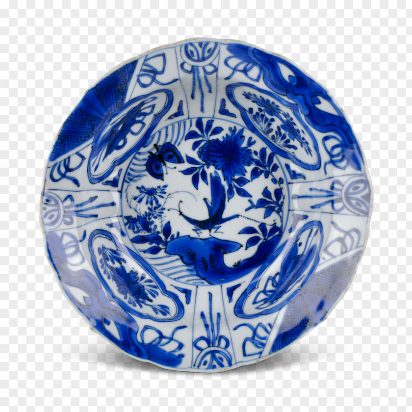 Plate Blue And White Pottery Ceramic Cobalt Porcelain PNG
