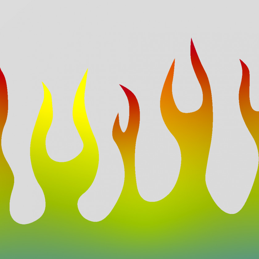 Simple Flames Border Transparent Background Flame Clip Art PNG