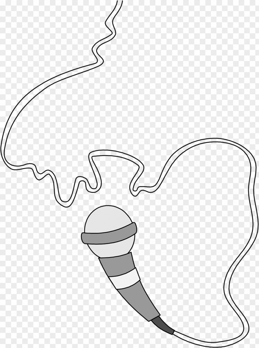 Microphone Black And White Drawing Clip Art PNG