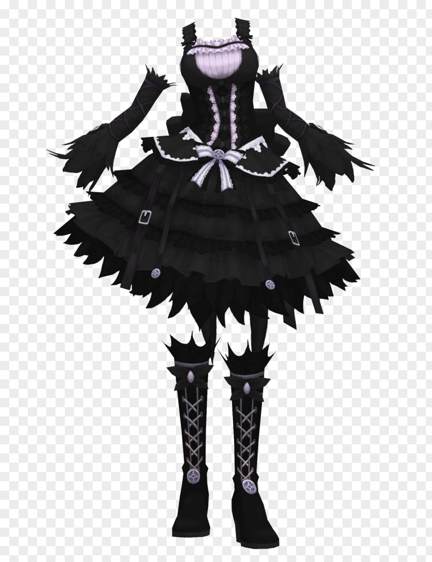 MikuMikuDance Clothing Lolita Fashion Hatsune Miku Gothic PNG fashion fashion, gothic clipart PNG