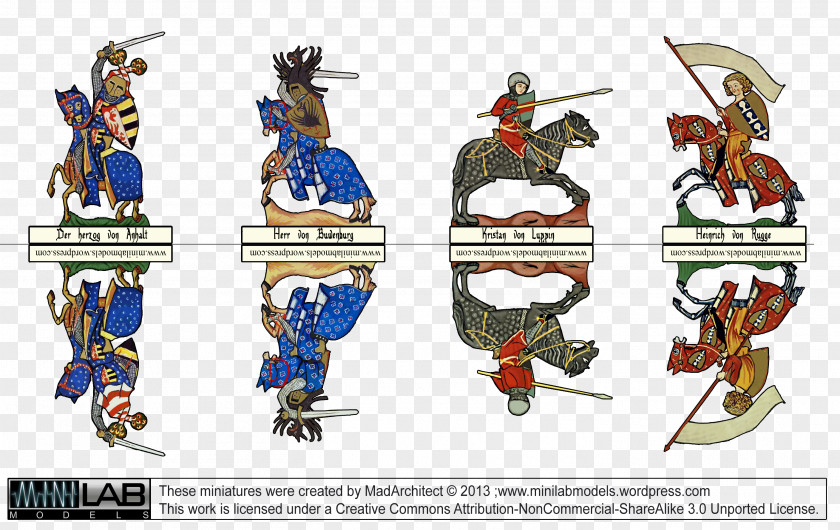 Romance Codex Manesse Knight Middle Ages Paper PNG