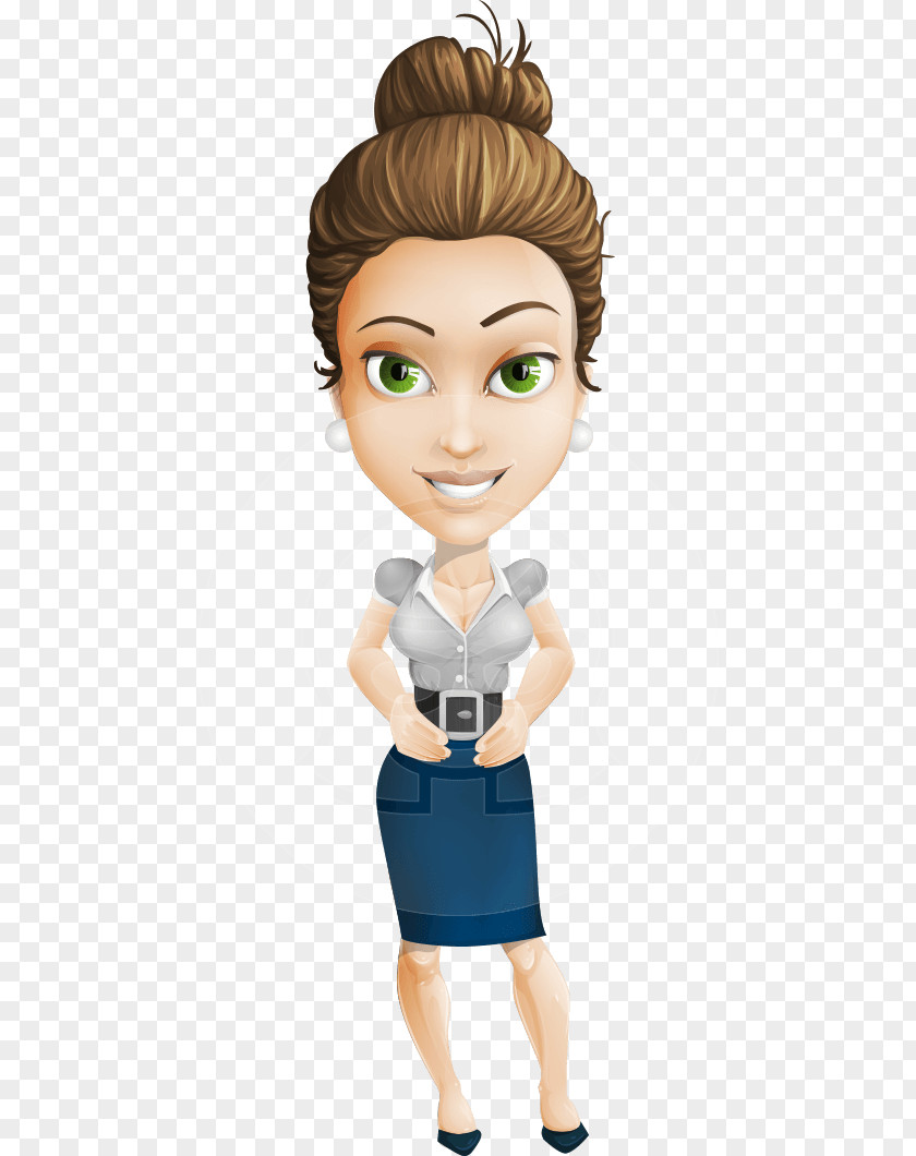 Woman Vector Cartoon Character Animation PNG