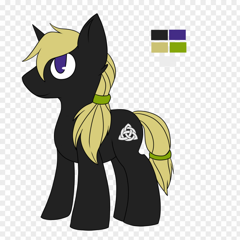 Cat Horse Tail Character PNG