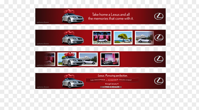 Christmas Campaign Web Banner Display Advertising Car PNG
