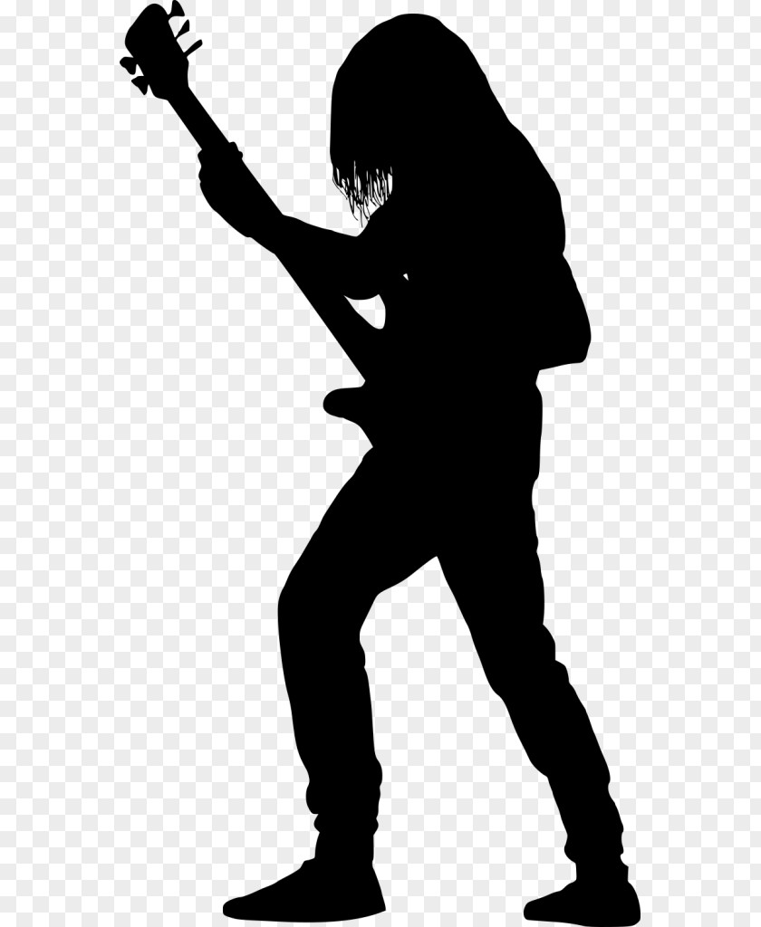 Guitar Player Guitarist Silhouette Bass PNG