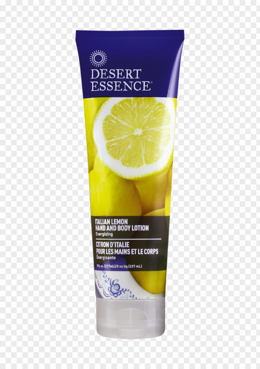 Lemon Desert Essence Coconut Hand And Body Lotion Shampoo Cream PNG