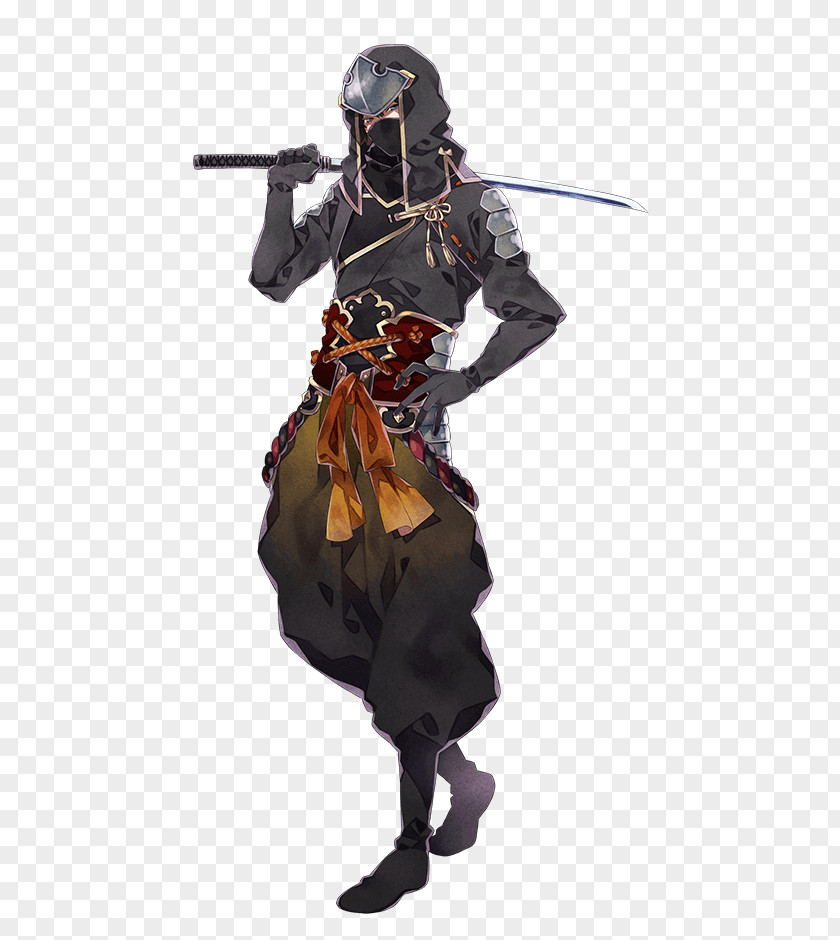Neverwinther Concept Character Sengoku Period Nightshade／百花百狼 Gray Wolf Hero Ninja PNG