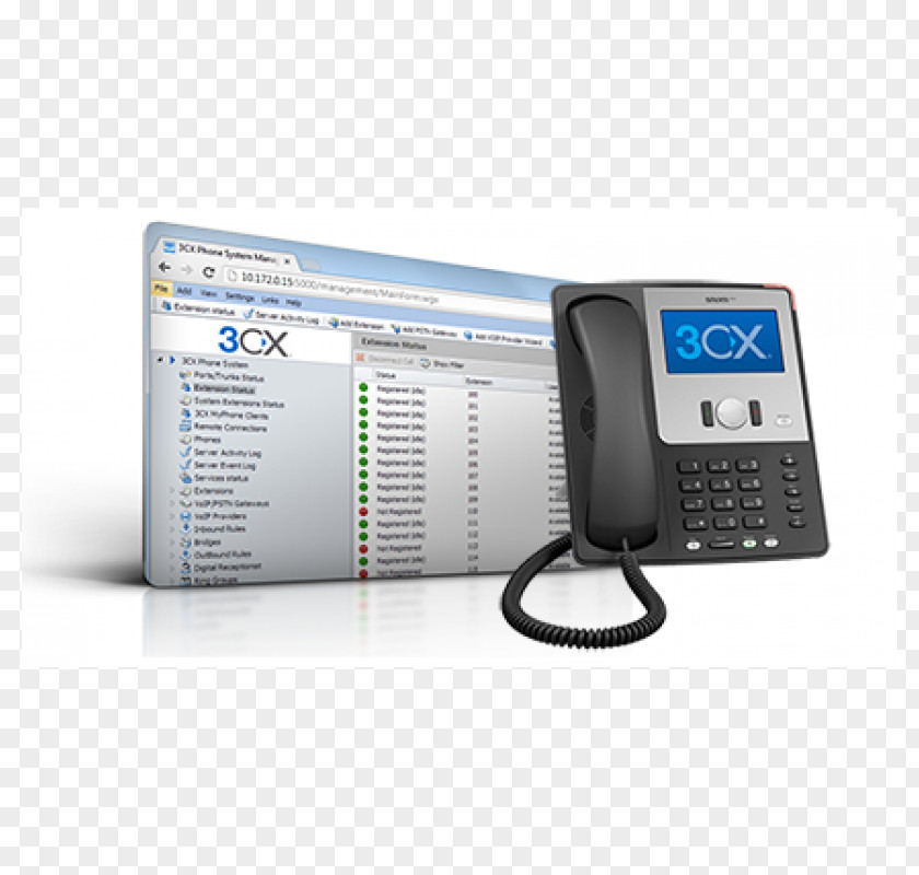 3CX Phone System Business Telephone Voice Over IP Interactive Response PNG