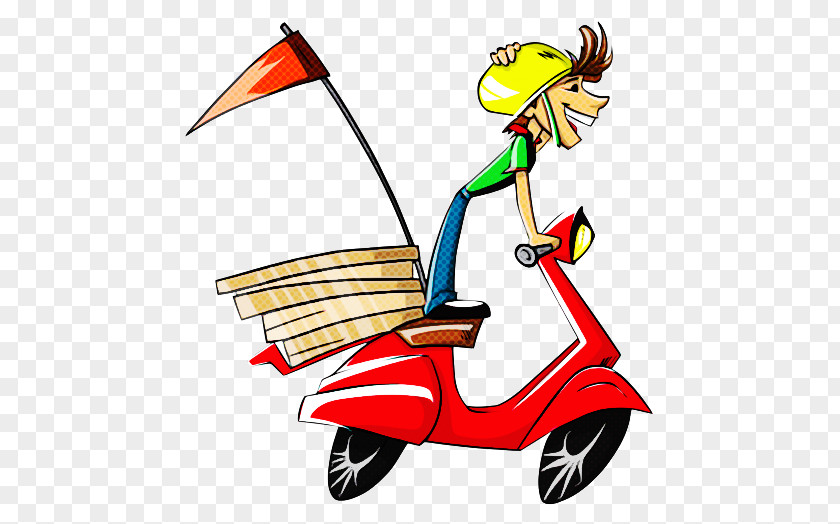Cartoon Riding Toy Vehicle Scooter Vespa PNG