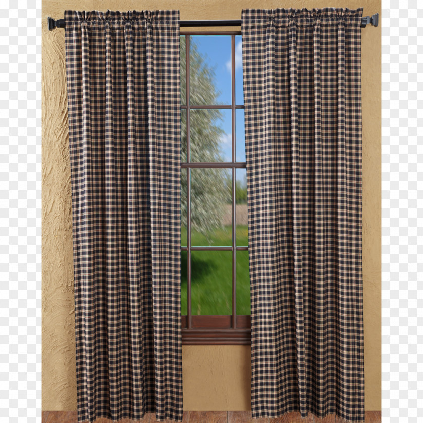 Curtains Window Treatment Curtain Check Drapery PNG