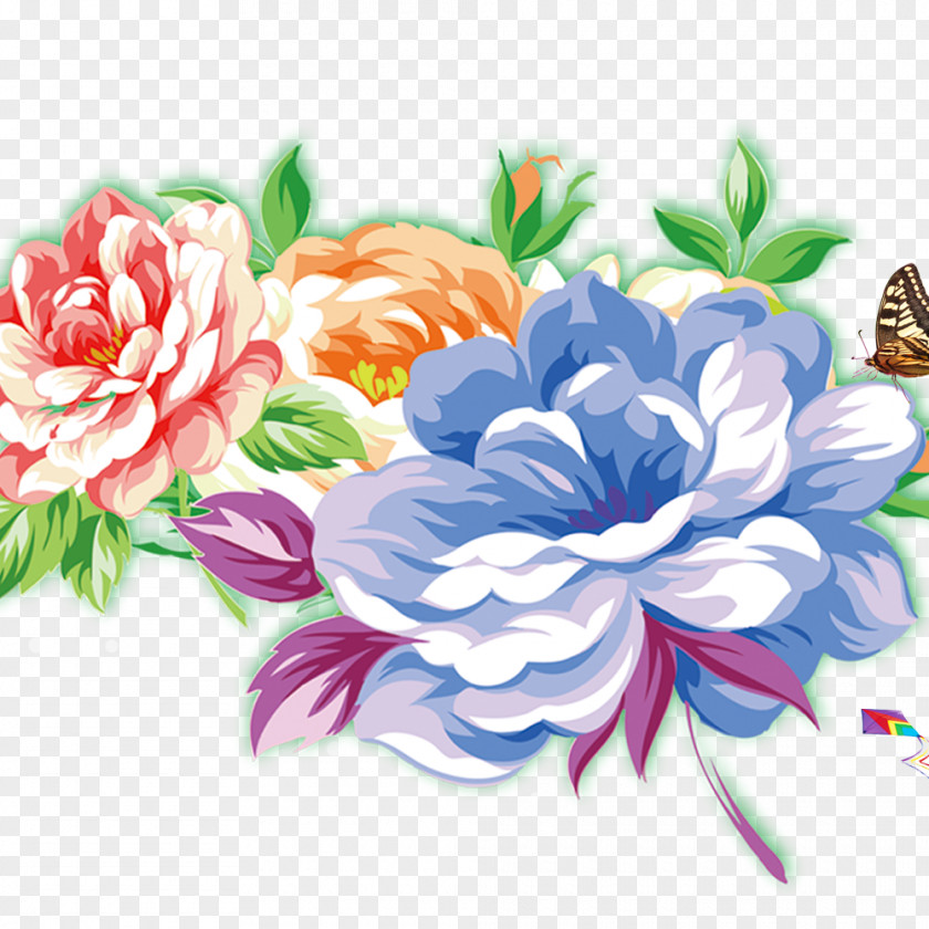 Floral Background Flower Peony PNG