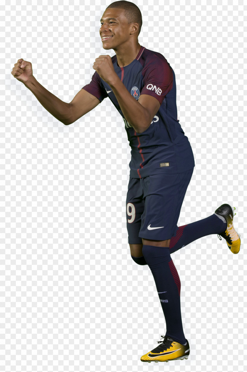 Kylian Mbappe Mbappé Paris Saint-Germain F.C. France Ligue 1 Football Player Team Sport PNG