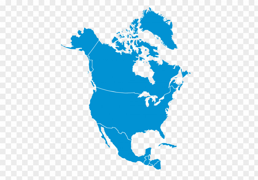 America Map United States Canada PNG