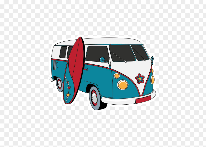 Car Volkswagen Type 2 Wall Decal Sticker PNG