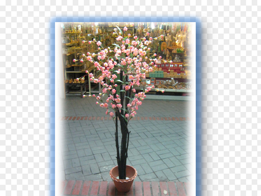 Cherry Blossom Artificial Flower Flowerpot Meter PNG