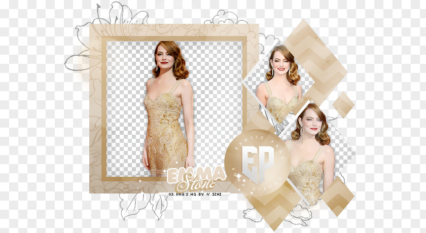 Emma Stone Gown Wedding Dress Shoulder PNG