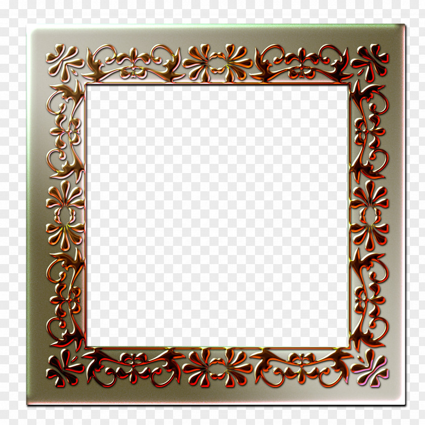 Gold Frame Picture Frames Rectangle Square Meter Pattern PNG