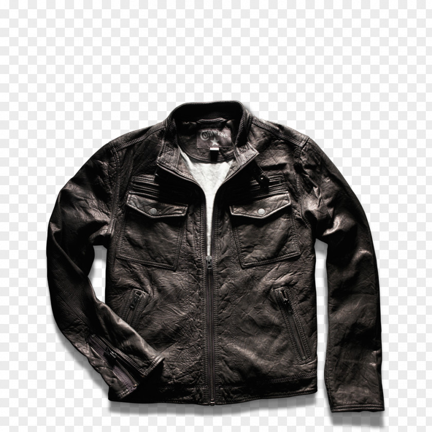 Leather Jacket Converse Shoe Clothing PNG