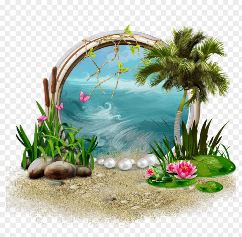 Marine Border Blog Love Clip Art PNG