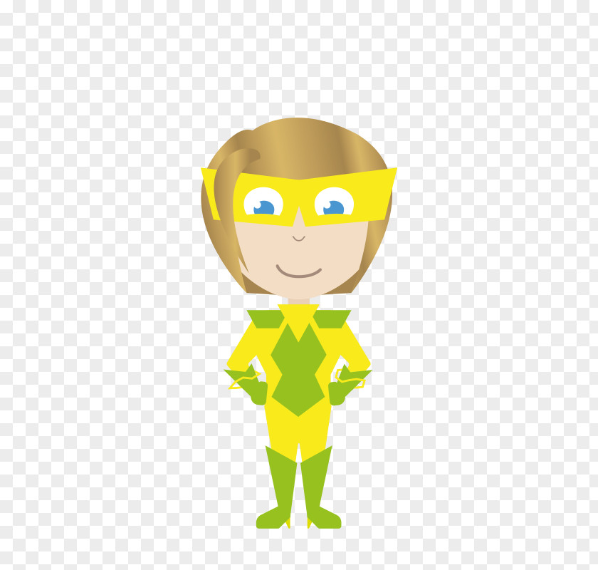 Smile Superhero Background Green PNG