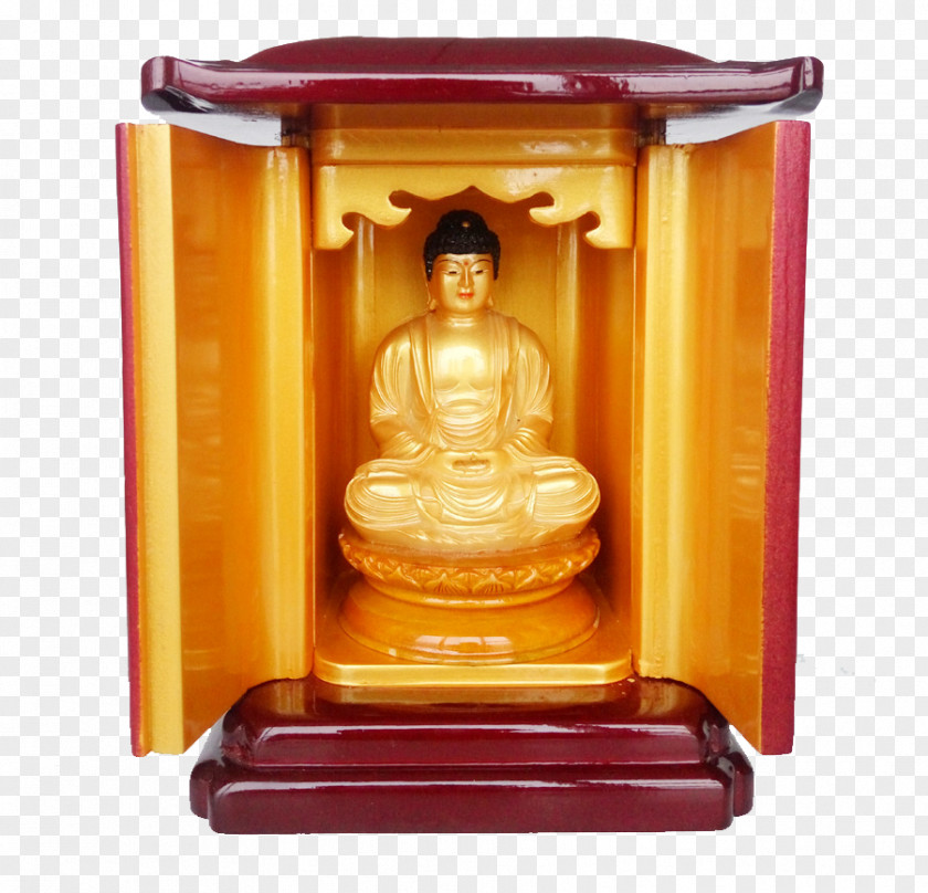 With The Buddha Shrine Cabinet Kamidana Cabinetry Buddharupa Tmall PNG