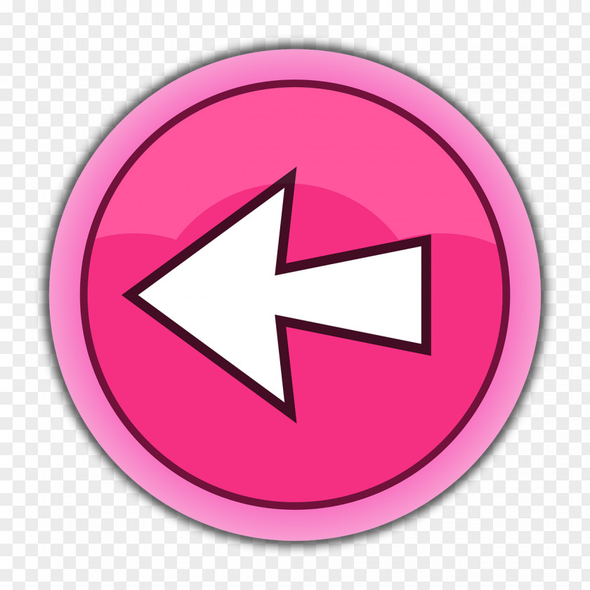Pink Arrow Left Vector Graphics Image Clip Art PNG