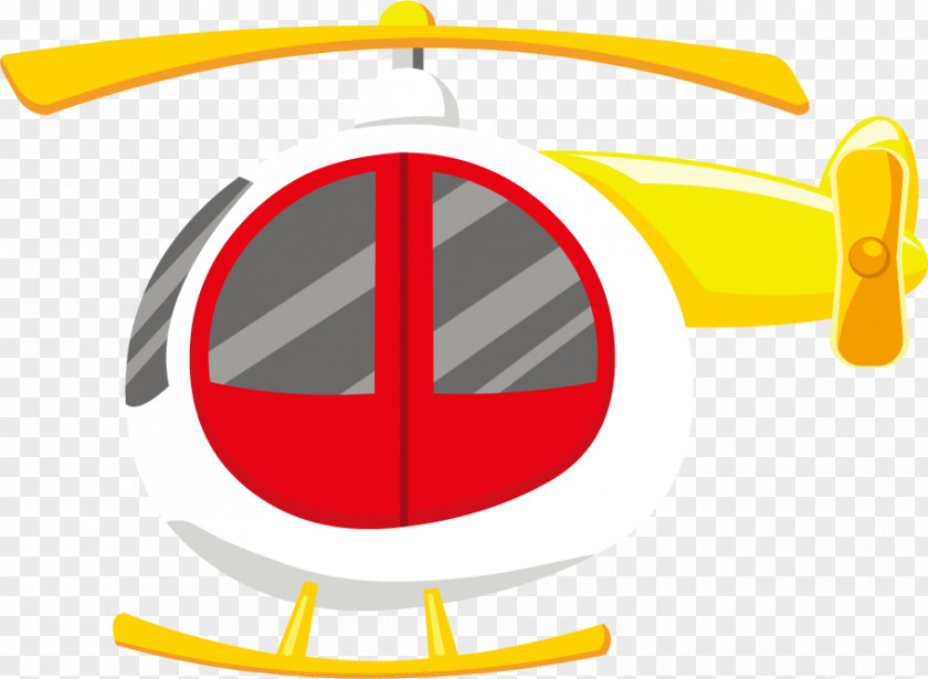 Vector Cartoon Helicopter Airplane PNG