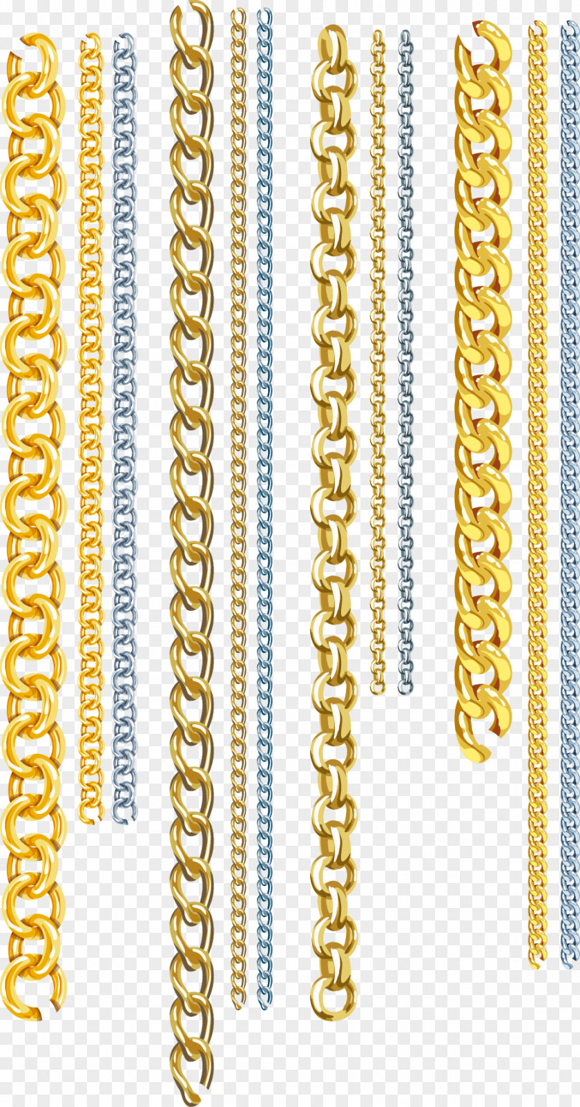 Vector Chains Gold Euclidean Chain PNG