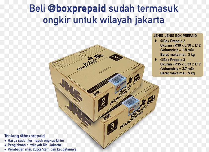 Box Jalur Nugraha Ekakurir Cardboard Delivery PNG