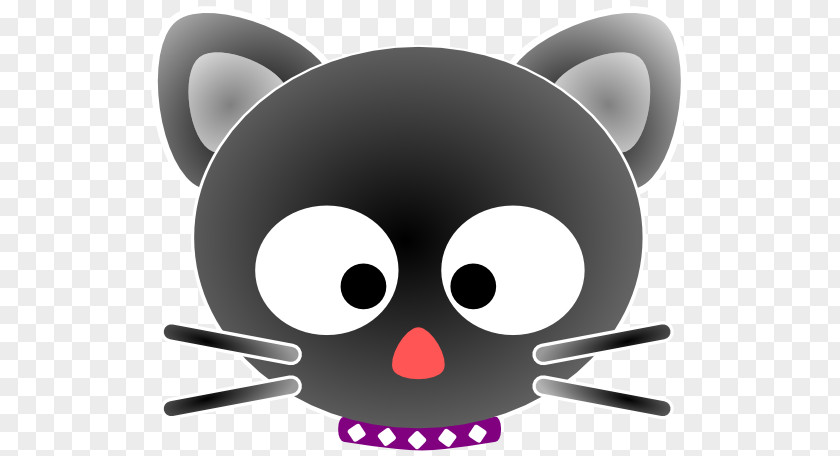 Cartoon Cat Face Kitten Clip Art PNG