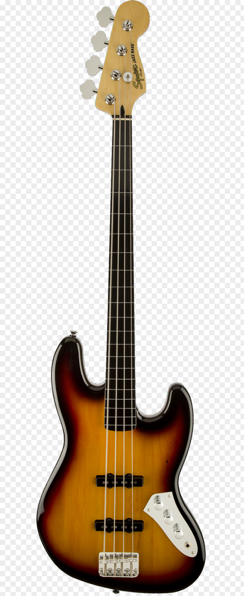 Electric Guitar Players Poster Fender Musical Instruments Corporation Jazz Bass Sunburst Squier Vintage Modified Fretless PNG