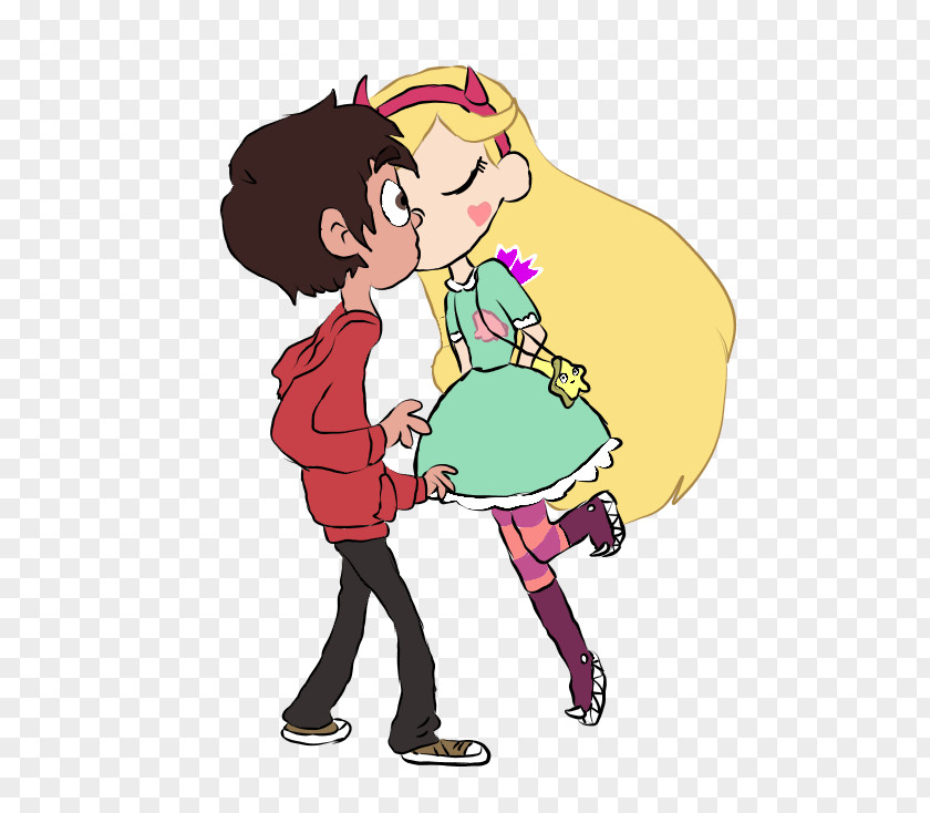 Kiss Marco Diaz Drawing Mistletoe PNG