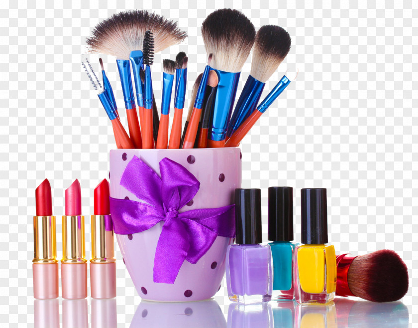 Makeup Brush Cosmetics Cosmetology Hygiene Lipstick Mascara PNG