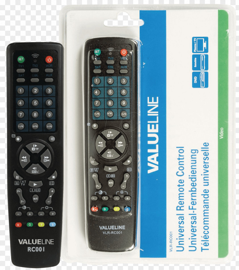 Vcr Day Remote Controls Universal Television Set VCRs Code PNG