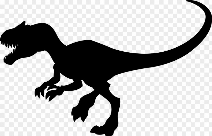 Velociraptor Clip Art Tyrannosaurus Silhouette Character PNG